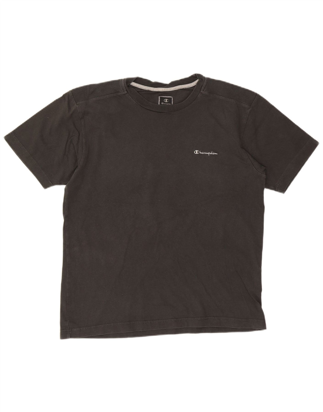 CHAMPION Mens Authentic T-Shirt Top Large Black Cotton