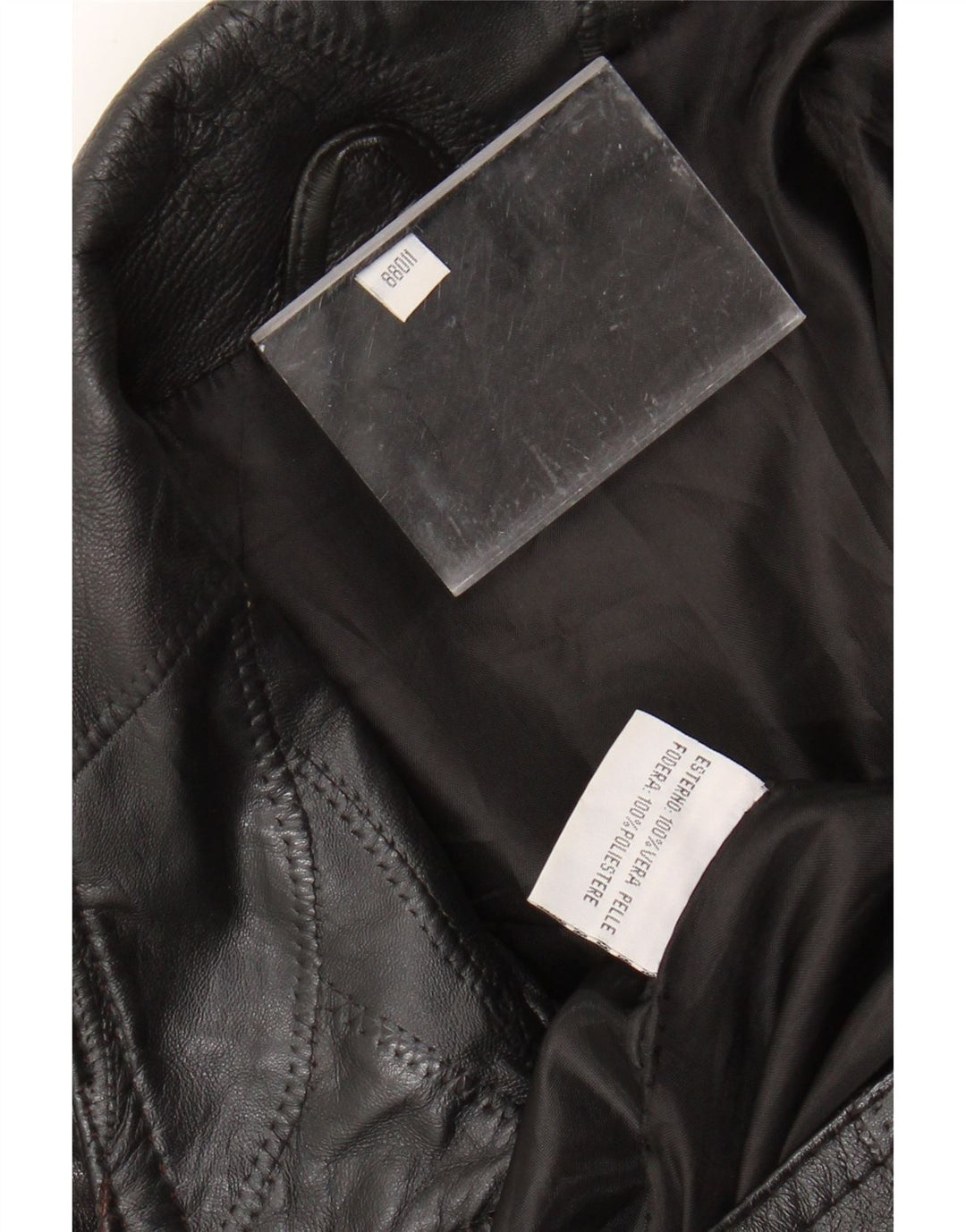 VINTAGE Mens Leather Jacket UK 40 Large Black Leather