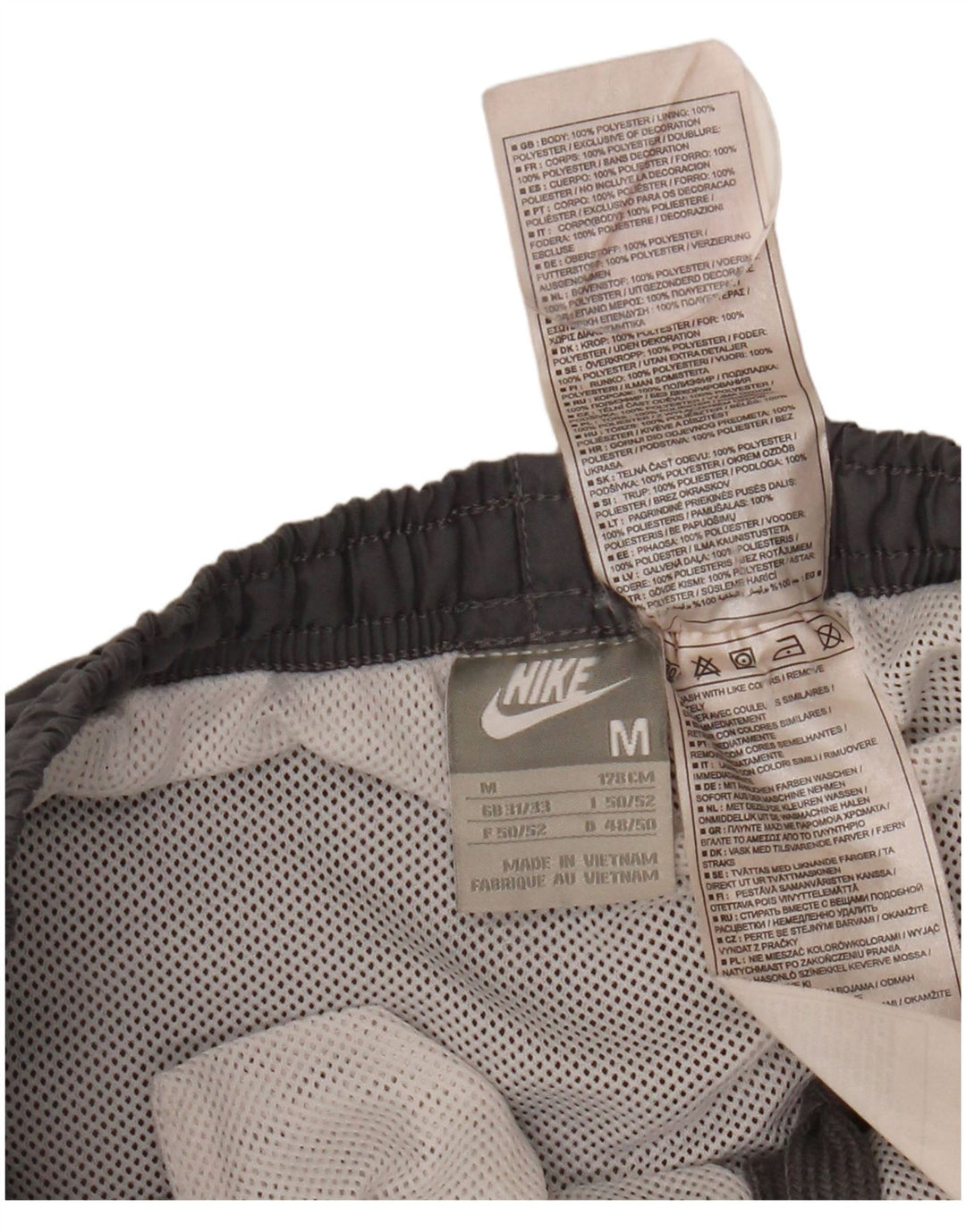 NIKE Mens Sport Shorts Medium  Grey Polyester