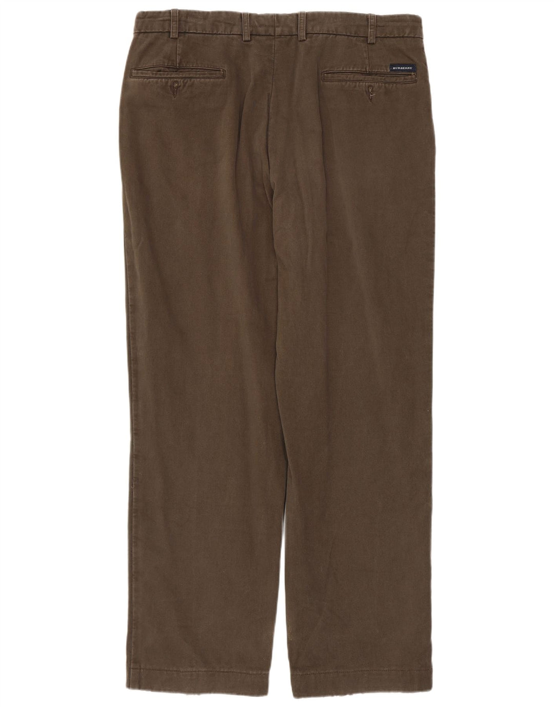 Burberry Mens Pegged Chino Trousers IT 50 Medium W32 L29 Brown Cotton