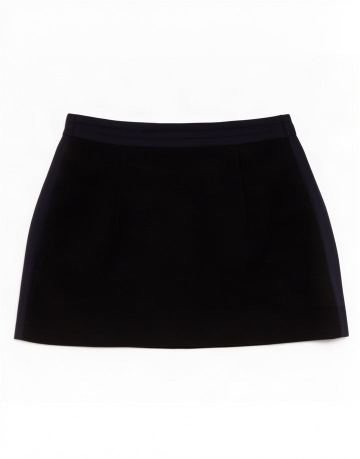 Zara Womens Mini Skirt Medium W28 Navy Blue Polyamide