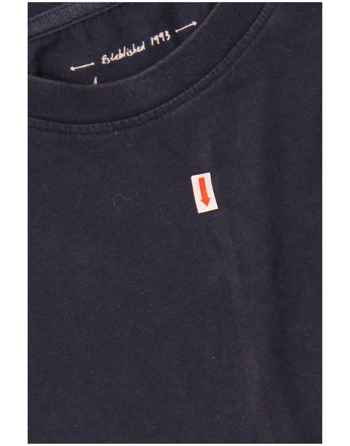 WEIRD FISH Mens Graphic T-Shirt Top 2XL Navy Blue Cotton