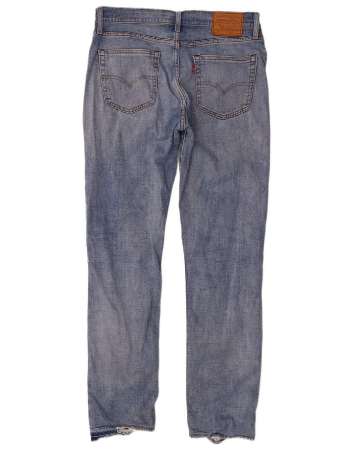 Levi's Mens Distressed Slim Jeans W34 L32 Blue Cotton