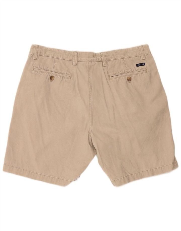 CHAPS Mens Chino Shorts W36 Large Beige Cotton