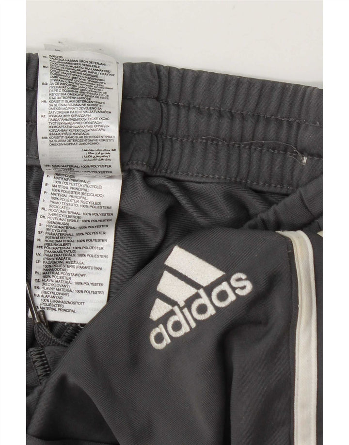 Adidas Mens Tracksuit Trousers Joggers Medium Grey Polyester
