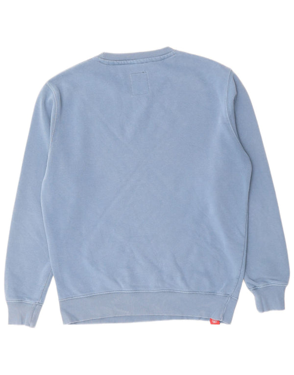 Alpha Industries Mens Graphic Sweatshirt Jumper Medium Blue Cotton