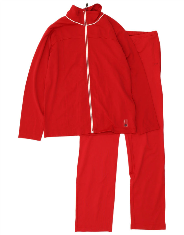 Arena Mens Full Tracksuit UK 14 Medium  Red Polyester