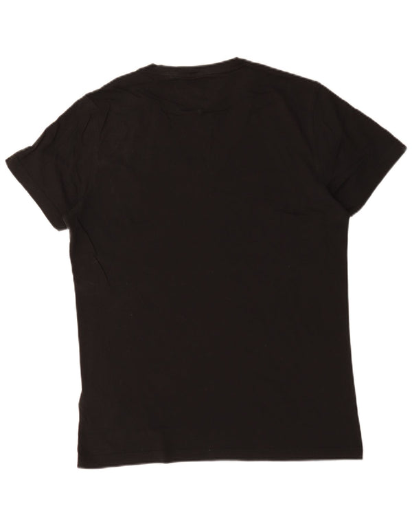 Tommy Hilfiger Mens T-Shirt Top Medium Black Cotton