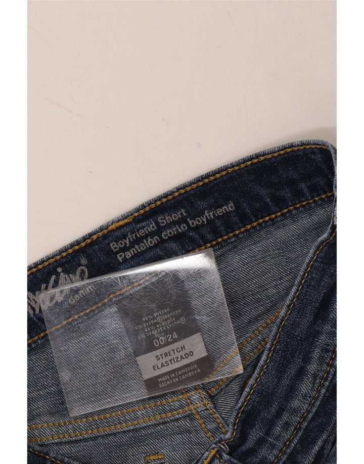 MOSSIMO Womens Denim Shorts US 00 2XS W24 Blue Cotton Vintage Mossimo and Second-Hand Mossimo from Messina Hembry 