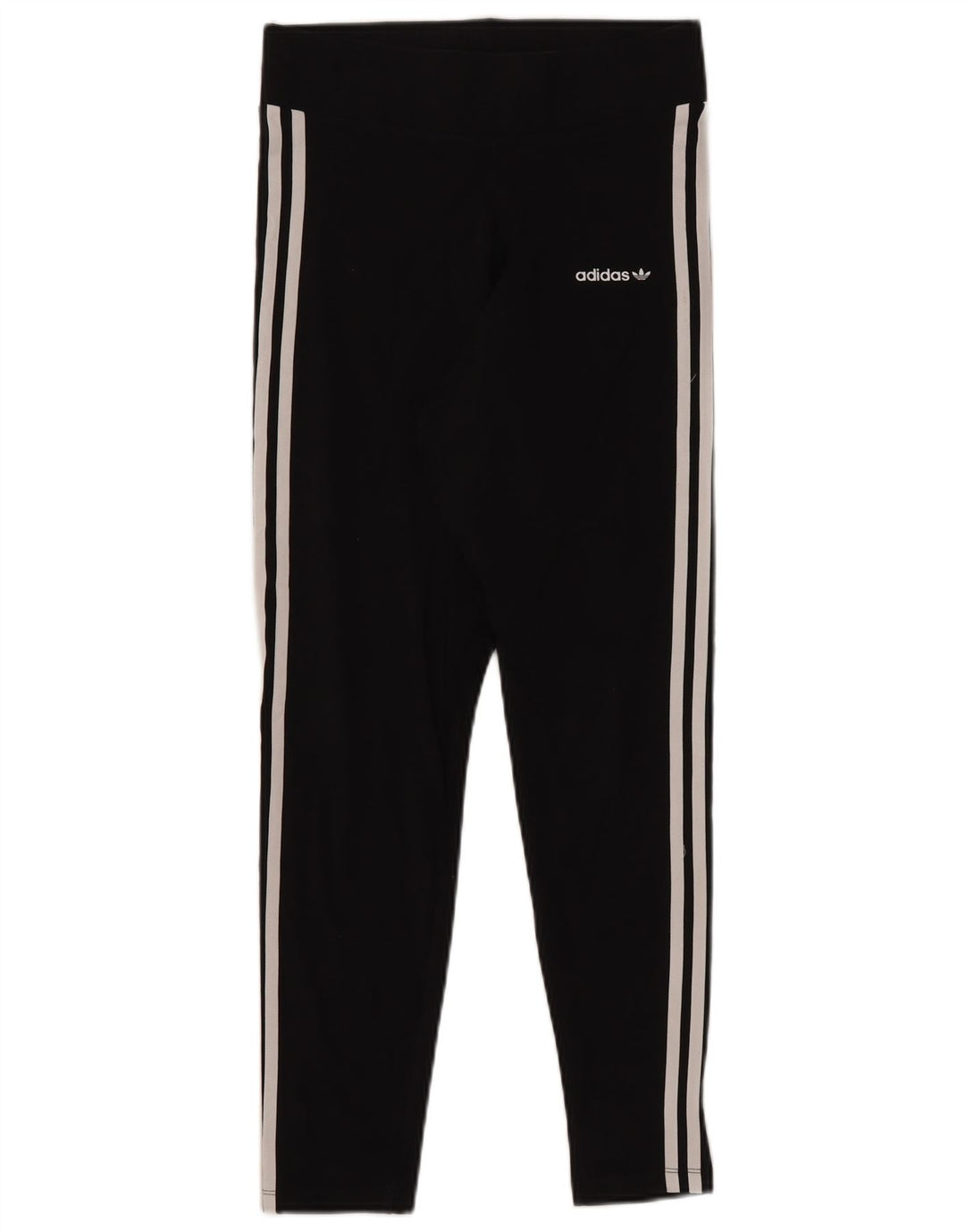 ADIDAS Womens Leggings UK 14 Medium Black Cotton