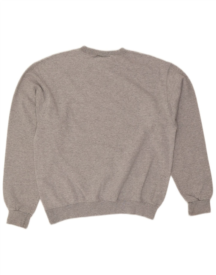 Champion Mens Graphic Sweatshirt Jumper Medium Grey Flecked