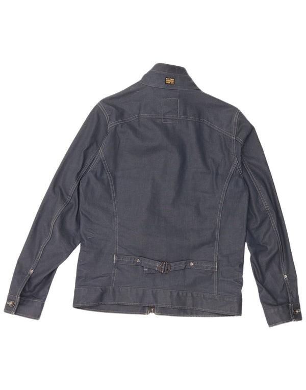 G-Star Mens Denim Jacket UK 40 Large Navy Blue