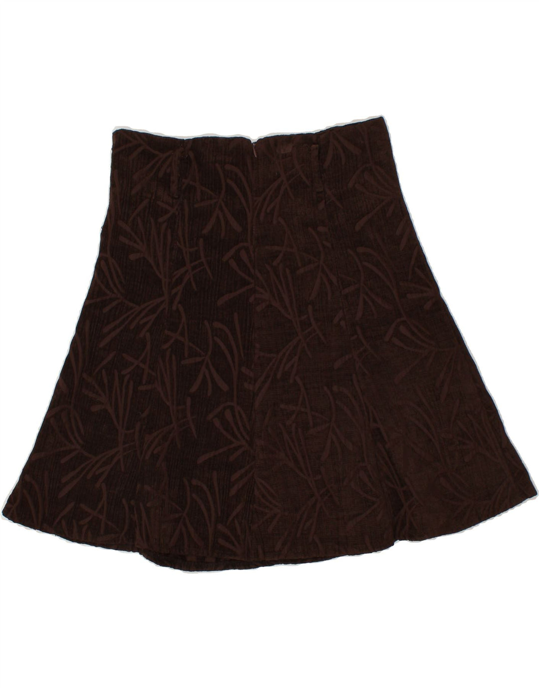 VINTAGE Womens Abstract Pattern A-Line Skirt W30 Medium Brown Vintage Vintage and Second-Hand Vintage from Messina Hembry 