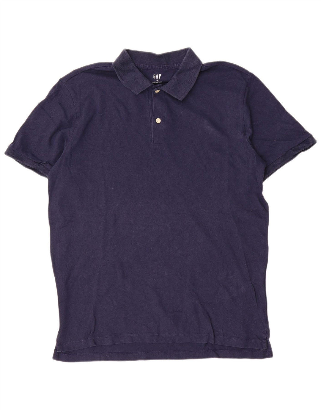Gap Mens Polo Shirt Medium Navy Blue Cotton