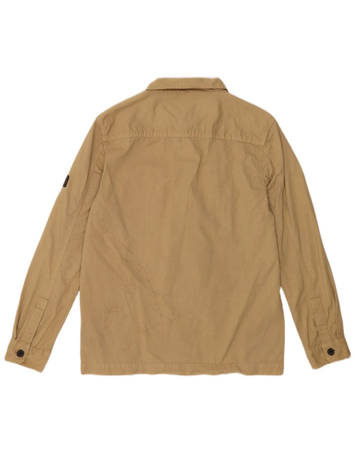 Barbour Mens Shirt Medium Beige Cotton