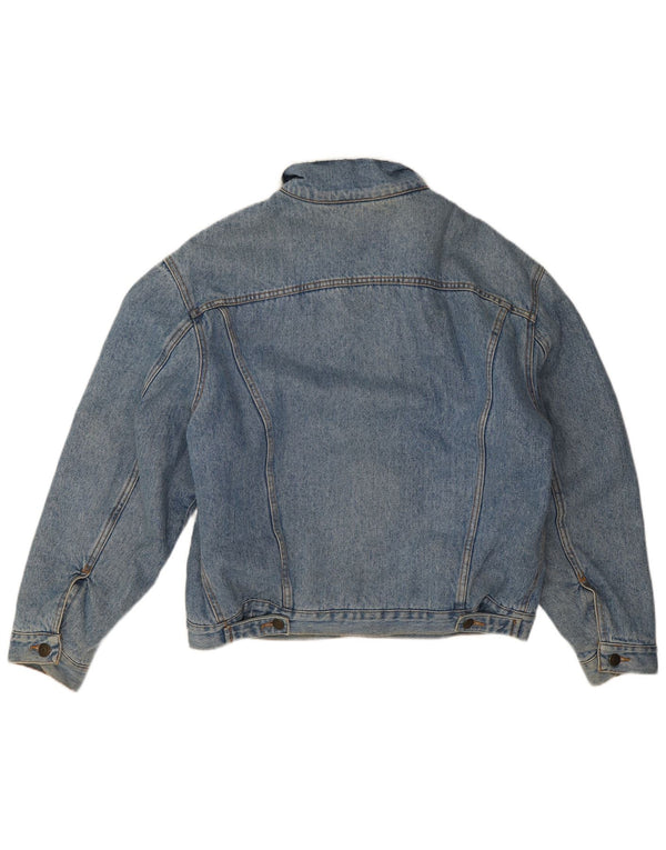 Carrera Mens Sherpa Denim Jacket UK 38 Medium Blue Polyester