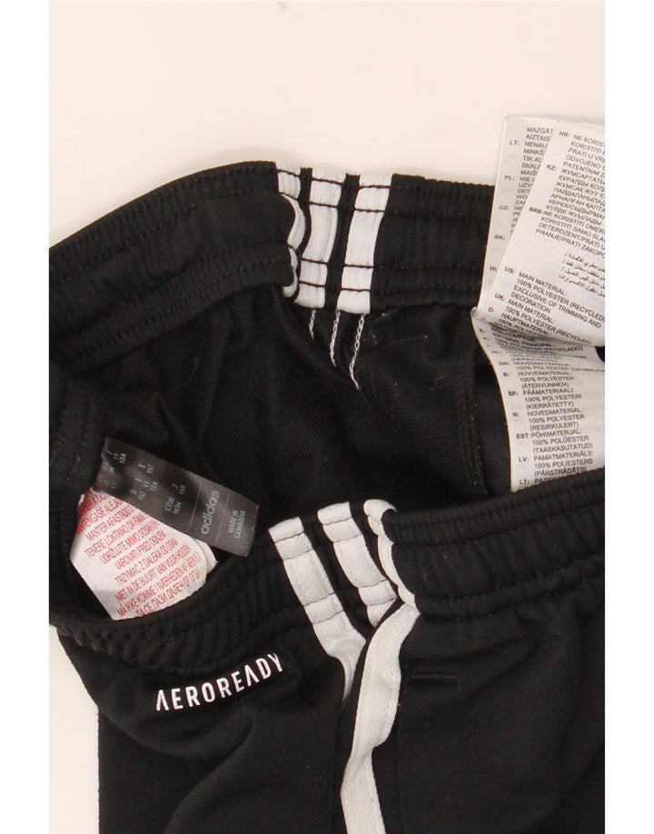 ADIDAS Boys Aeroready Tracksuit Trousers 11-12 Years  Black Polyester