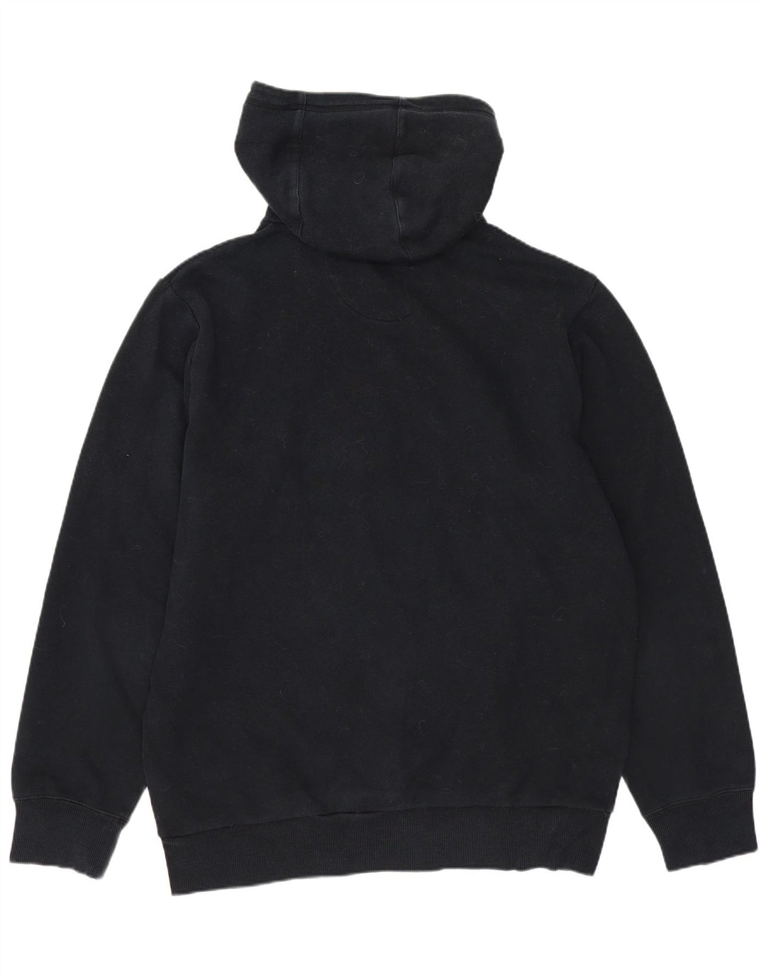 ADIDAS Mens Graphic Hoodie Jumper Medium Black Cotton