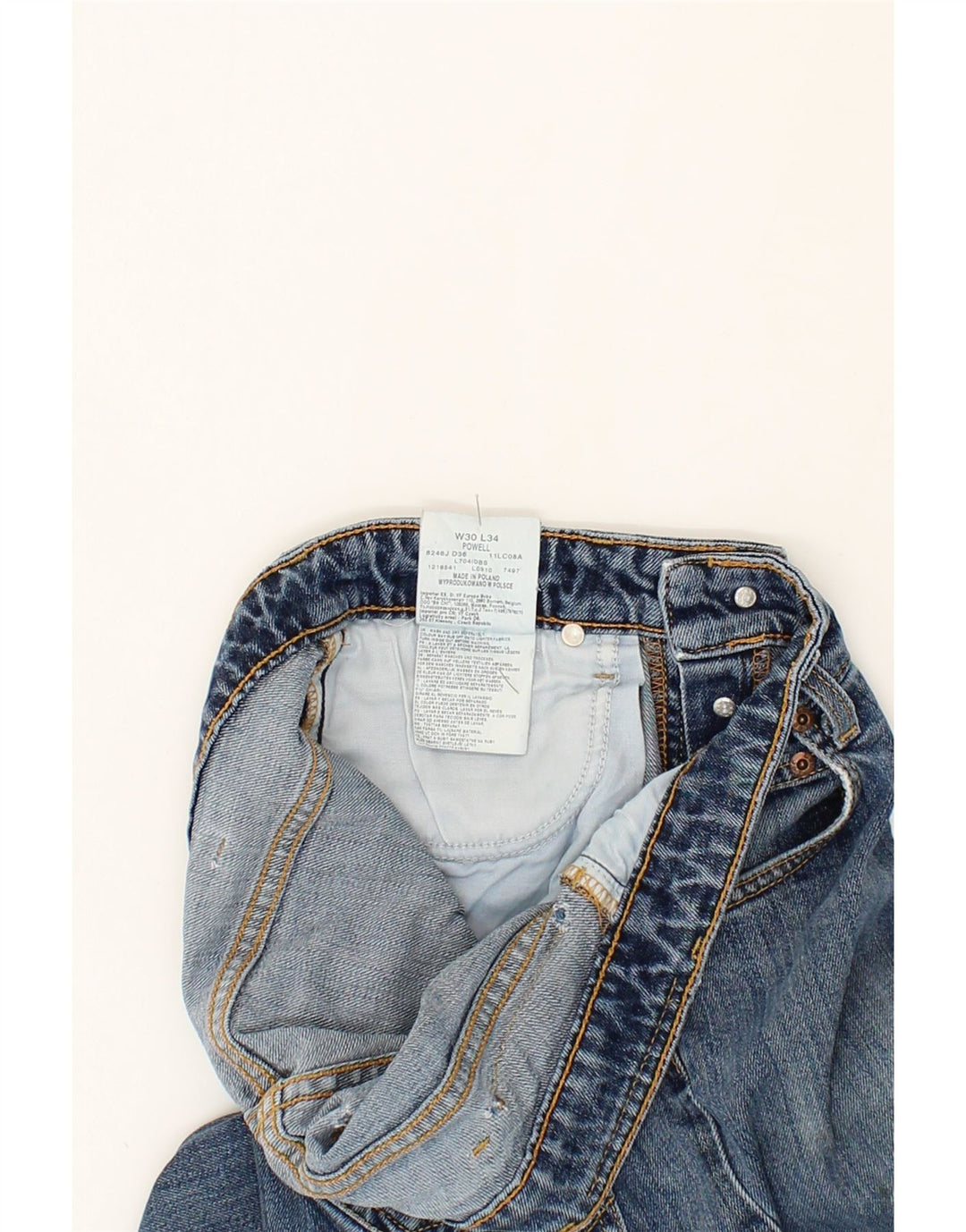 LEE Womens Powell Slim Jeans W30 L34 Blue Cotton Vintage Lee and Second-Hand Lee from Messina Hembry 