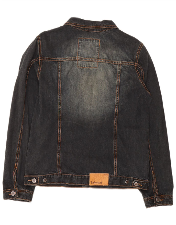 TIMBERLAND Boys Denim Jacket 13-14 Years Grey Cotton