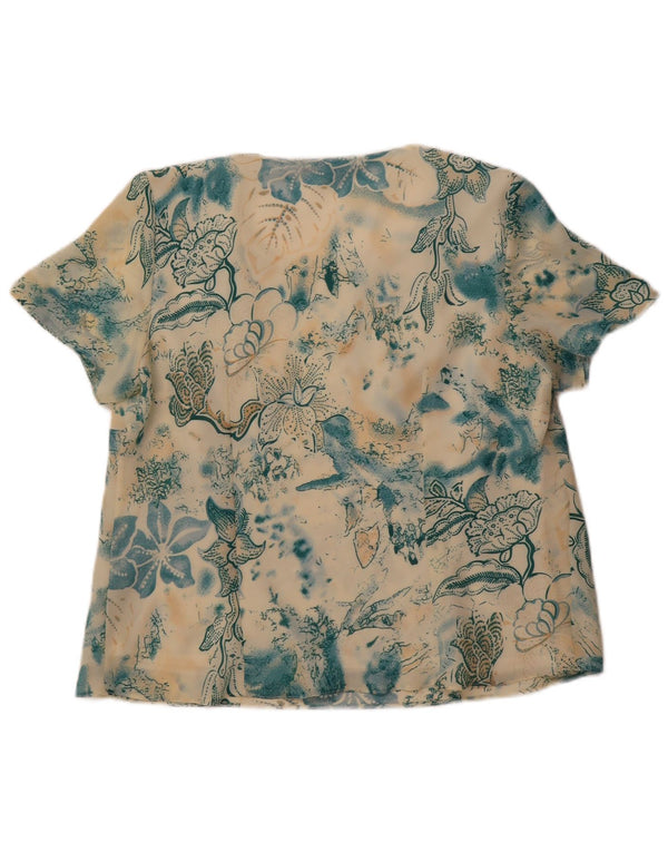 Debenhams Womens Blouse Top UK 16 Large Multicoloured Floral Polyester