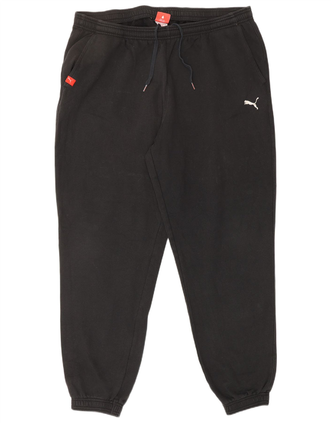 PUMA Mens Tracksuit Trousers Joggers XL Black Cotton