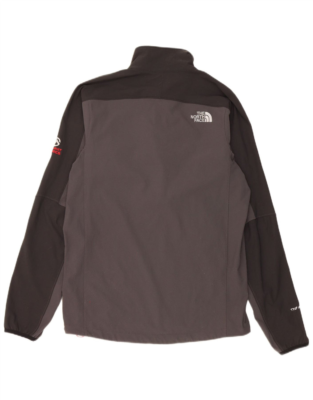 The North Face Mens Zip Neck Pullover Tracksuit Top Small Grey Colourblock