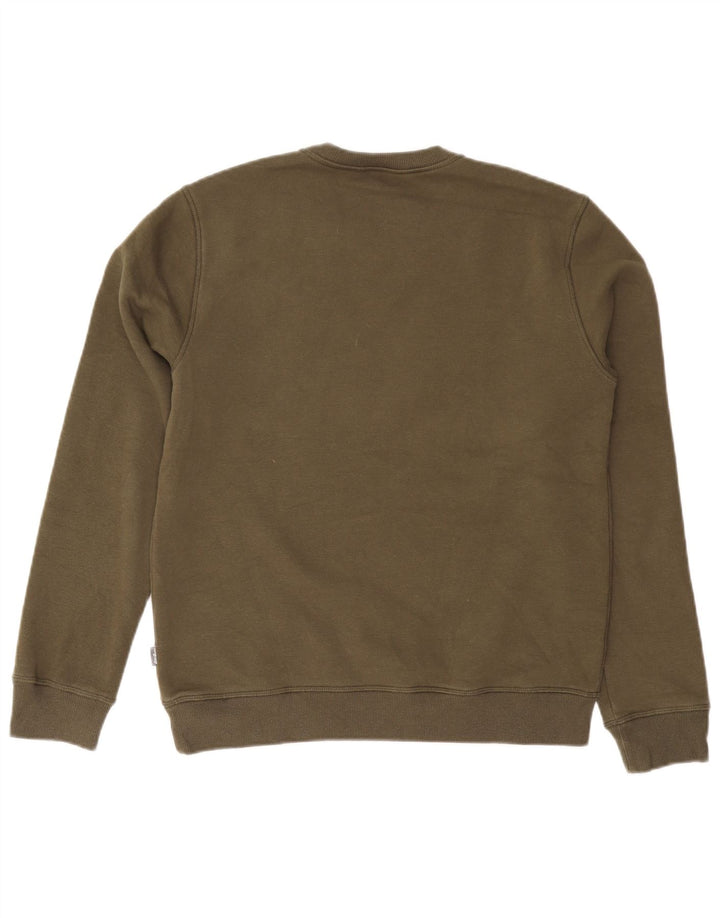 Eddie Bauer Mens Sweatshirt Jumper Medium Khaki Cotton