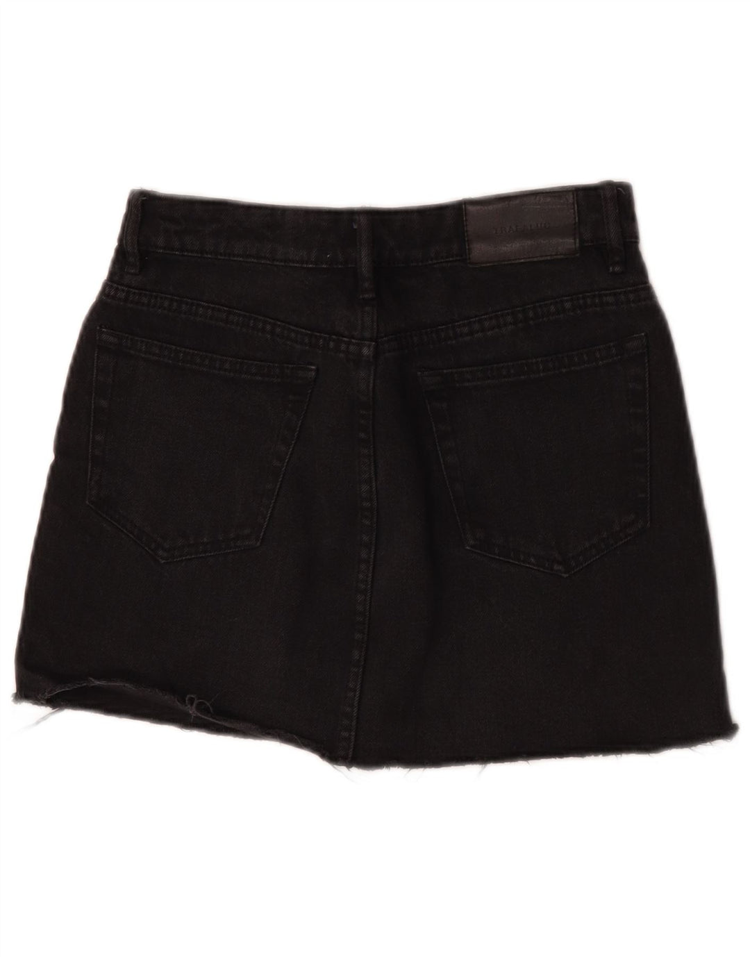 Trafaluc Womens Denim Skirt Small W26 Black
