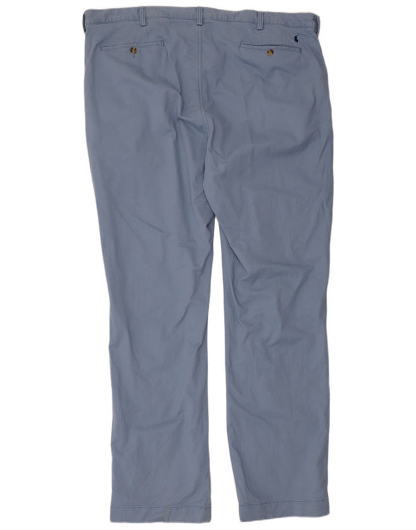Polo Ralph Lauren Mens Classic Fit Chino Trousers W44 L36 Blue Cotton
