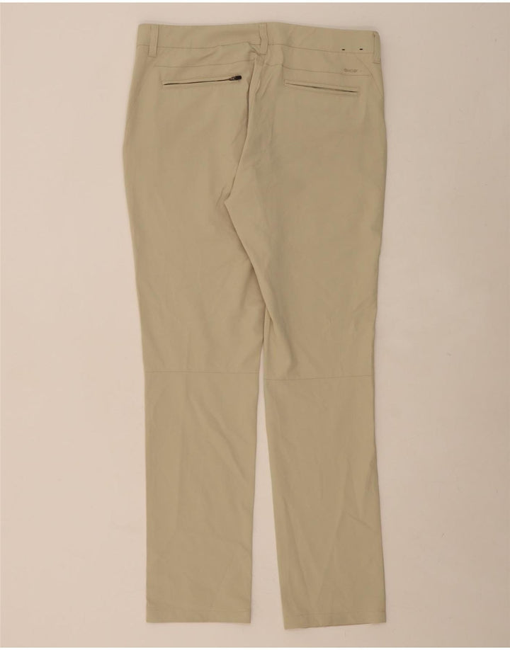 BONOBOS Mens Golf Slim Chino Trousers W33 L32 Green Polyester Vintage BONOBOS and Second-Hand BONOBOS from Messina Hembry 