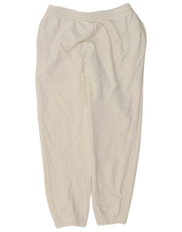 Adidas Womens Tracksuit Trousers Joggers UK 14 Large Off White Sports