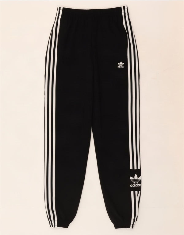 Adidas Womens Tracksuit Trousers Joggers UK 6 XS Black Nylon