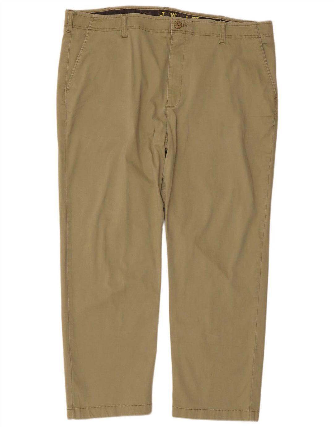 LEE Mens X-treme Comfort Straight Chino Trousers W44 L30 Khaki Cotton
