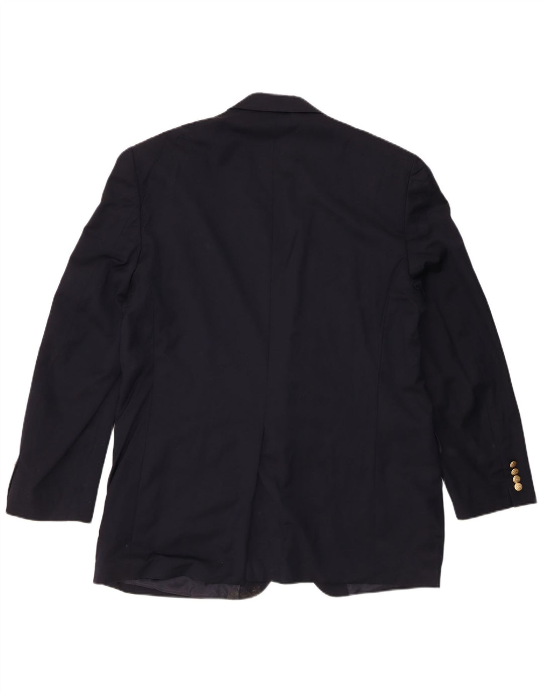 Chaps Mens 2 Button Blazer Jacket UK 44 2XL Navy Blue Wool