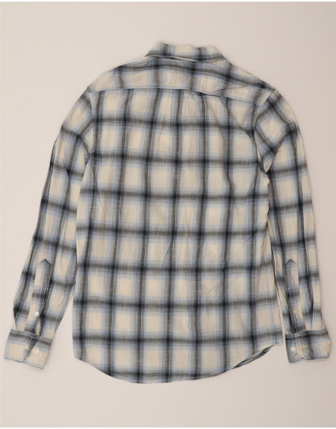 Lee Mens Regular Fit Shirt Medium Blue Check Cotton