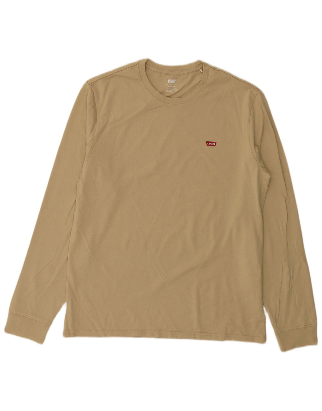 LEVI'S Mens Standard Top Long Sleeve Medium Beige Cotton