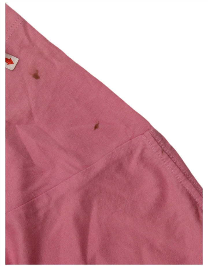 DIADORA Girls T-Shirt Top 13-14 Years 2XL Pink Cotton