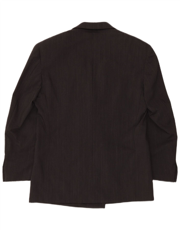 MISSONI Mens Uomo Double Breasted Blazer Jacket IT 50 Large Grey Pinstripe