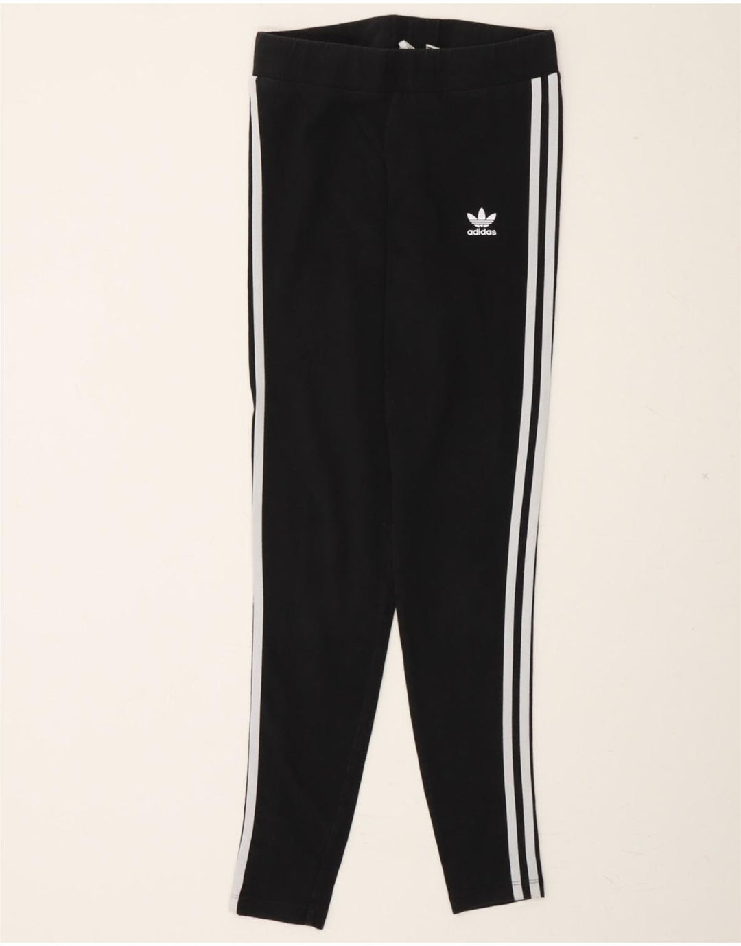 ADIDAS Womens Leggings UK 10 Small Black Vintage Adidas and Second-Hand Adidas from Messina Hembry 