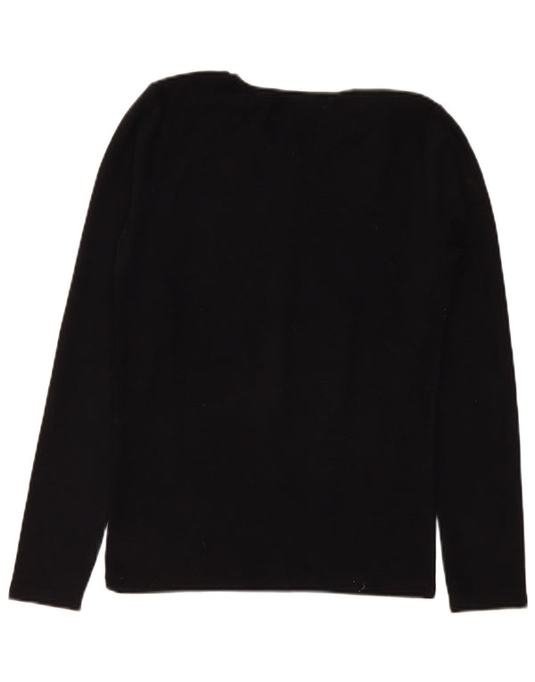 Zara Womens Top Long Sleeve UK 14 Large Black