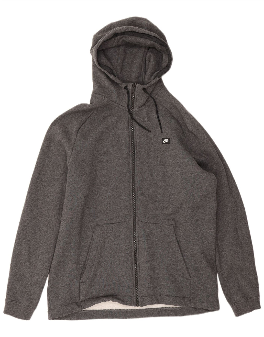 Nike Mens Zip Hoodie Sweater 2XL Grey