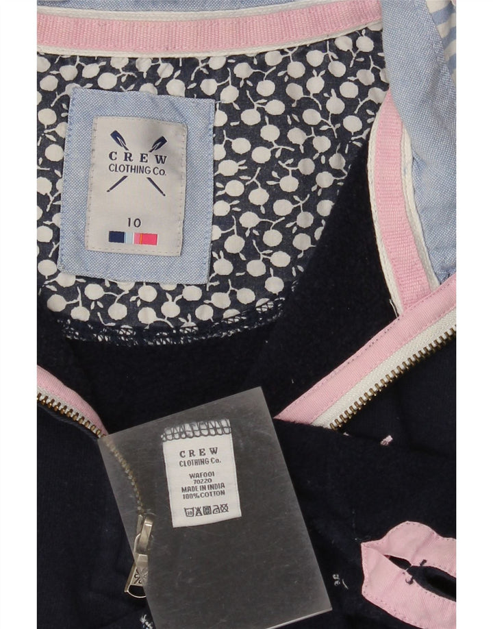 CREW CLOTHING Womens Oversized Sweatshirt Jumper UK 10 Small  Navy Blue