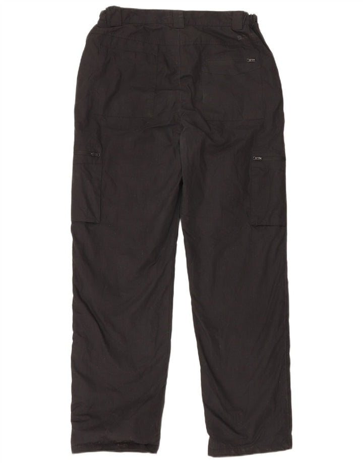 Mountain Warehouse Mens Straight Cargo Trousers W32 L31 Black Polyester