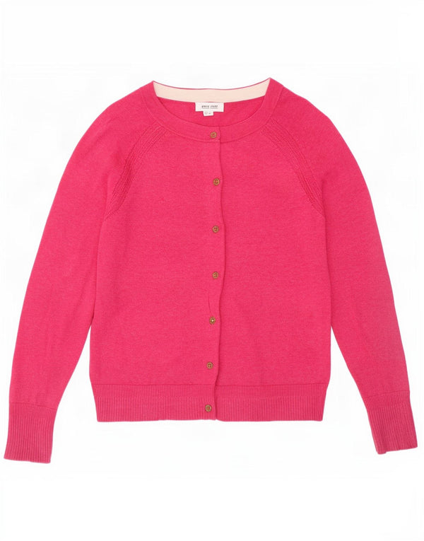 White Stuff Womens Cardigan Sweater UK 10 Small Pink Cotton