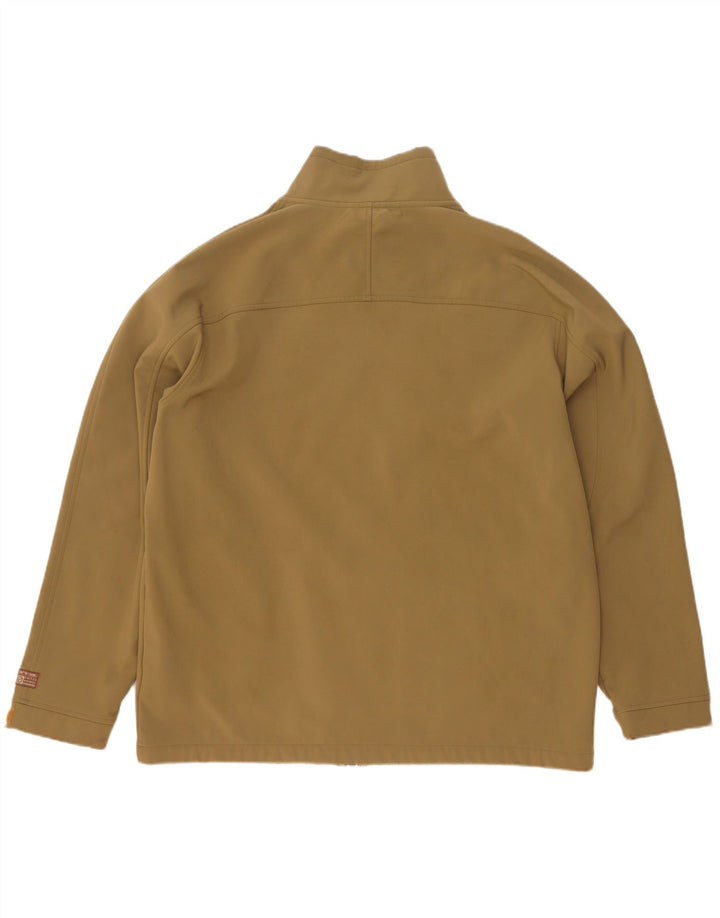 Animal Mens Windbreaker Jacket UK 42 XL Khaki Polyester