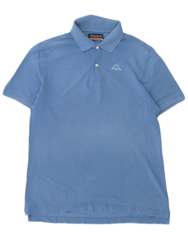 Kappa Mens Polo Shirt Medium Blue Cotton