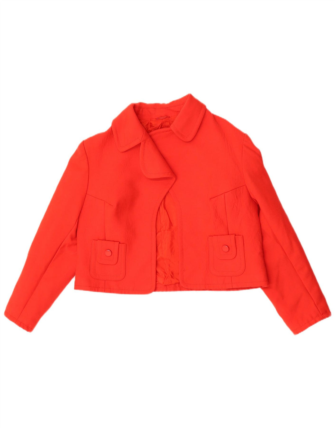 Vintage Womens Bolero Jacket UK 14 Medium Red New Wool