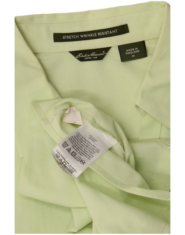 Eddie Bauer Womens Short Sleeve Shirt UK 14 Medium Green