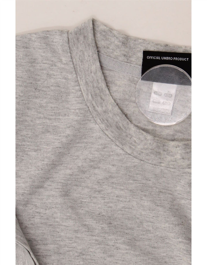 UMBRO Mens T-Shirt Top Large Grey Flecked